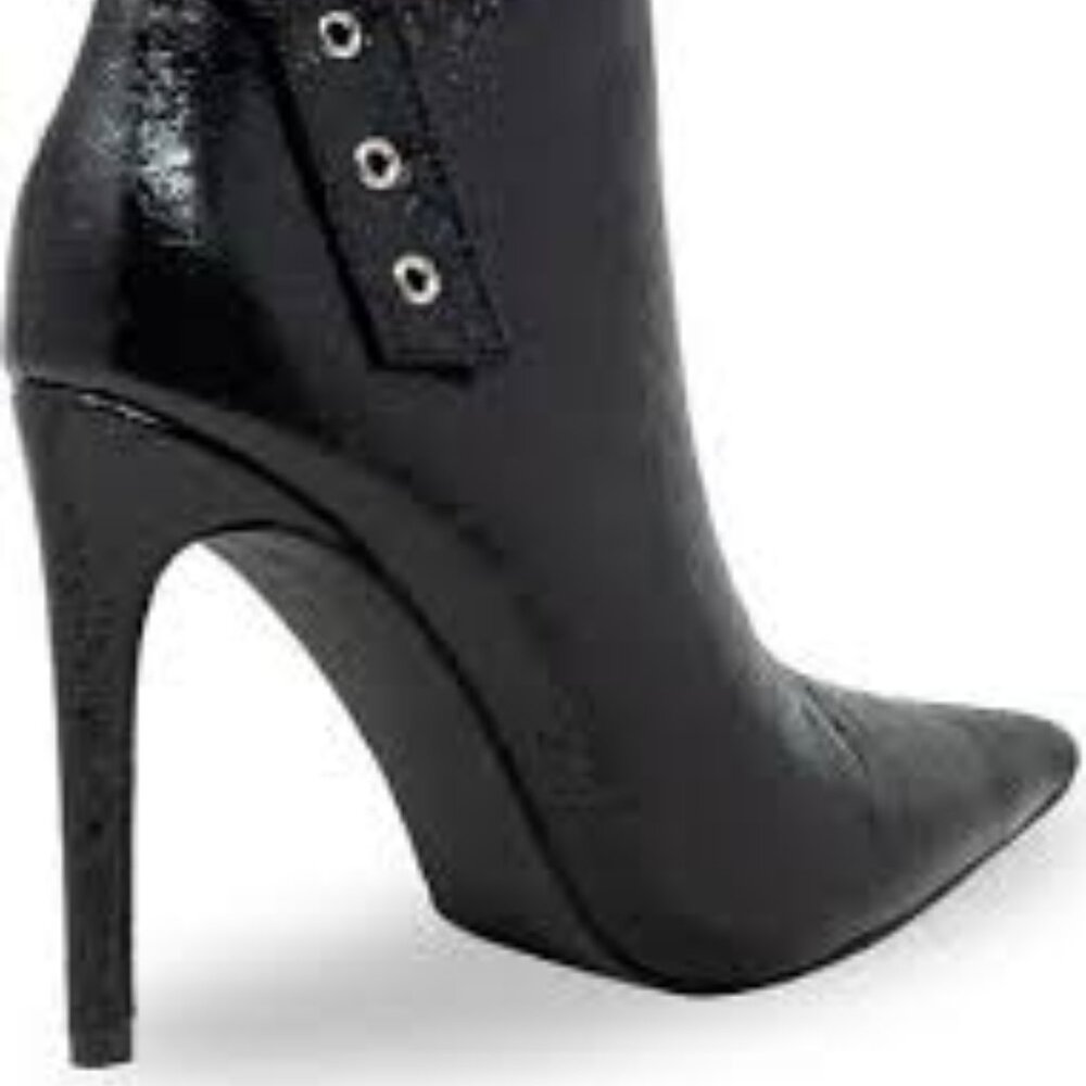 Chase + Chloe Grommet Buckle Pointed Toe Bootie - Picture 3 of 3